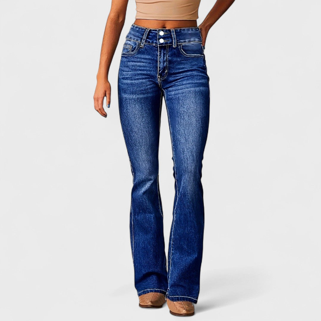 Giovanna™ | Jeans a vita alta a gamba larga alla moda
