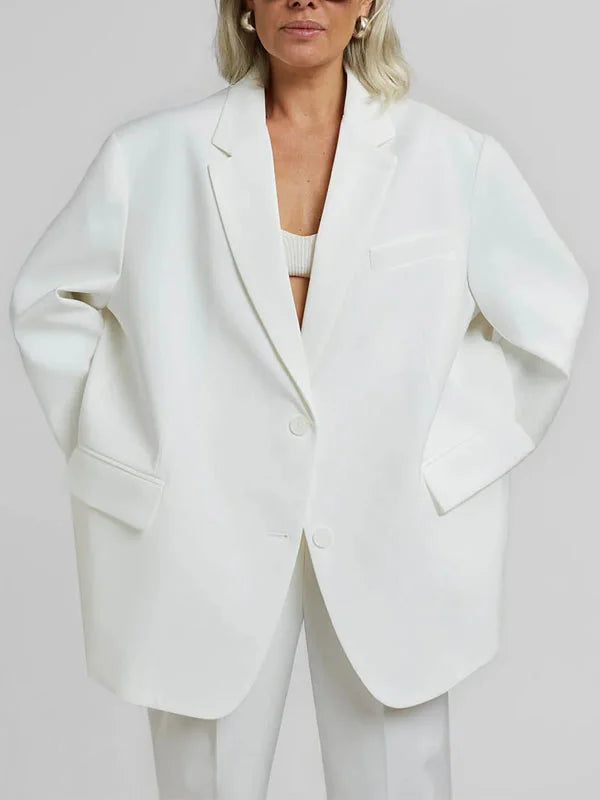 Graziella™ | Blazer Oversized Clean-Line Bianco