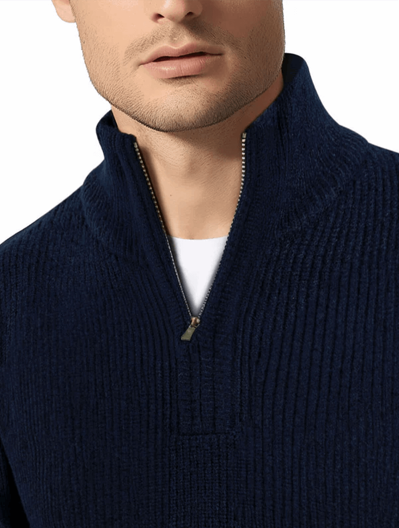 Aldo™ | Maglione Valerio Zip Knit - Blu Navy