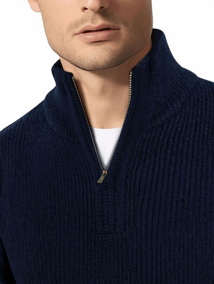 Aldo™ | Maglione Valerio Zip Knit - Blu Navy