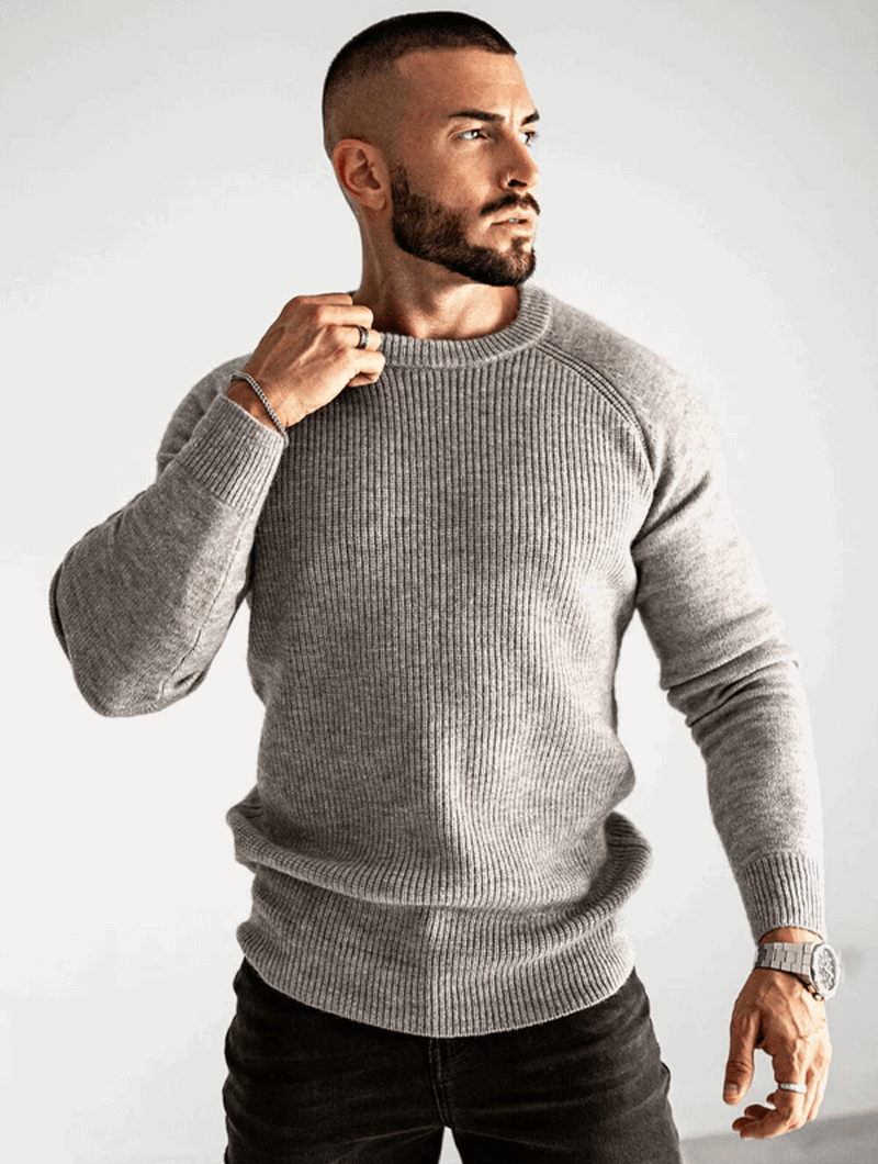 Benedetto™ | Maglione Lorenzo Crew - Grigio