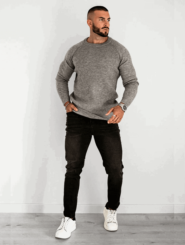Benedetto™ | Maglione Lorenzo Crew - Grigio