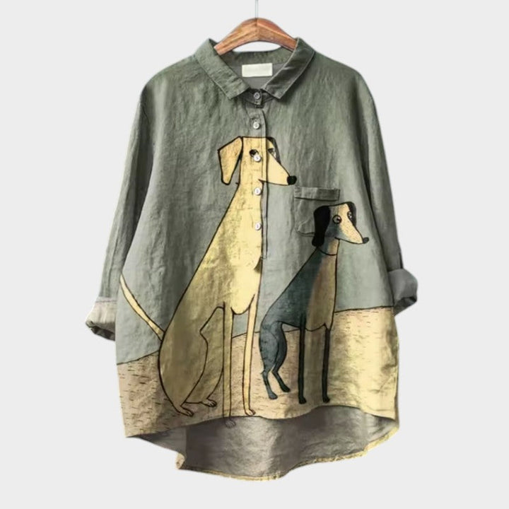 Simona™ | Elegante Blusa Estiva in Lino