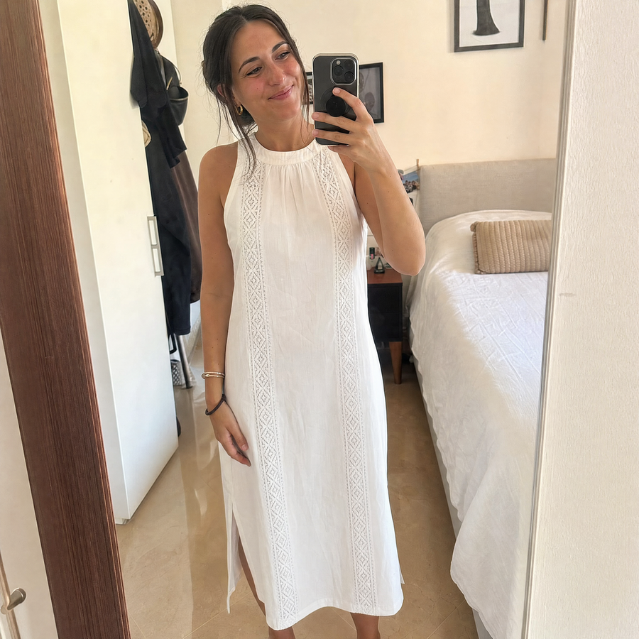 Ellena™ | Abito Midi in Lino