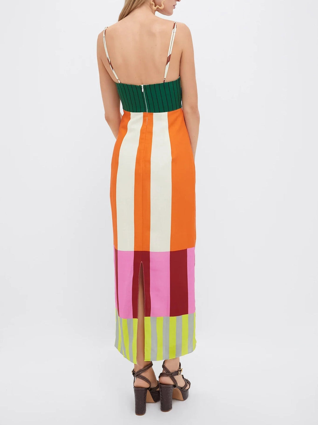 Melania™ | Maxi Abito Colorato a Righe