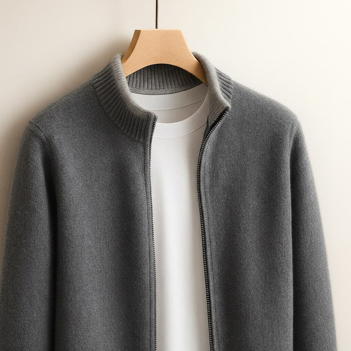 Dino™ | Giacca Elegante in Lana con Cerniera
