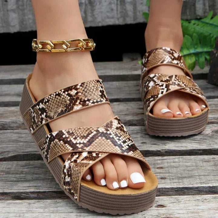 Sofia Maria™ | Sandali Ortopedici in Pelle