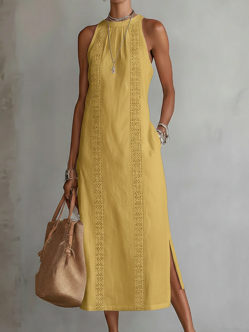 Ellena™ | Abito Midi in Lino