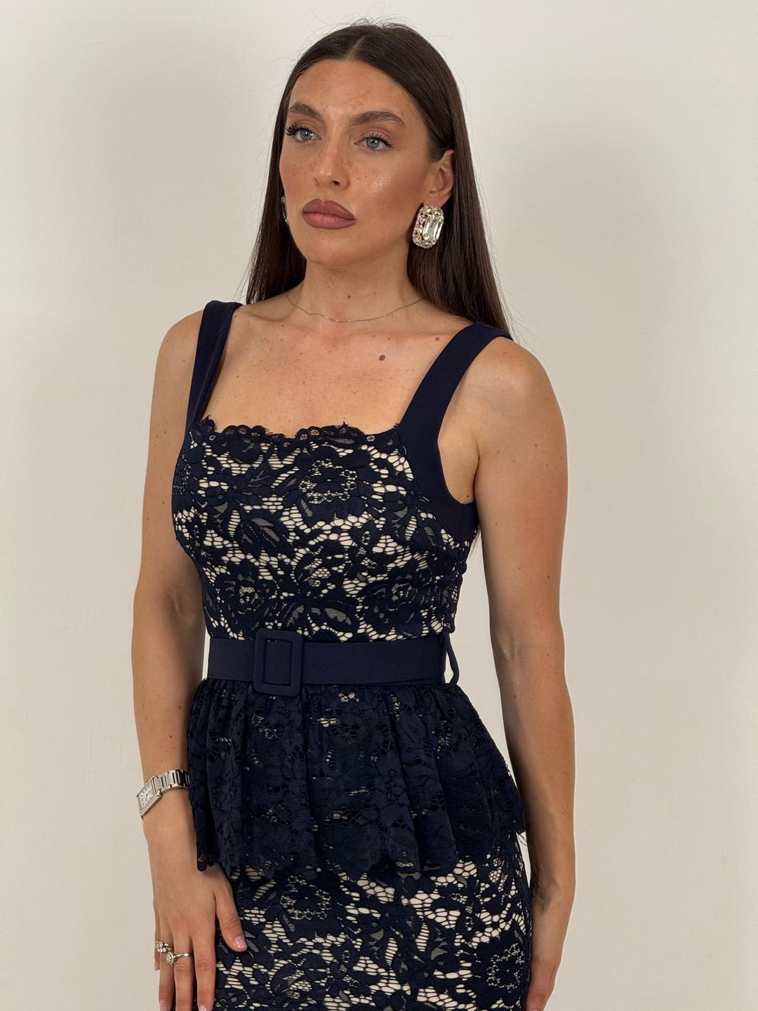 Andrea™ | Abito Midi in Pizzo