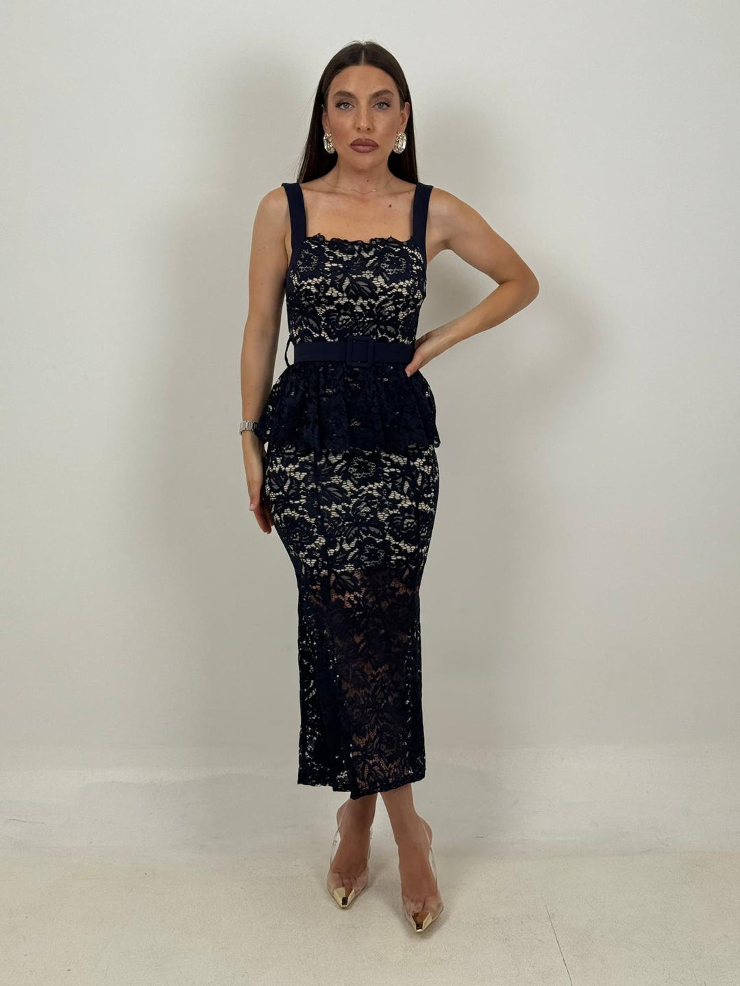 Andrea™ | Abito Midi in Pizzo
