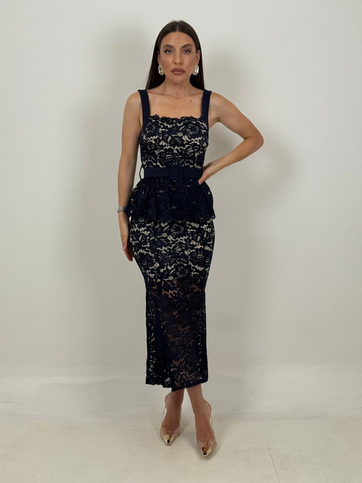 Andrea™ | Abito Midi in Pizzo