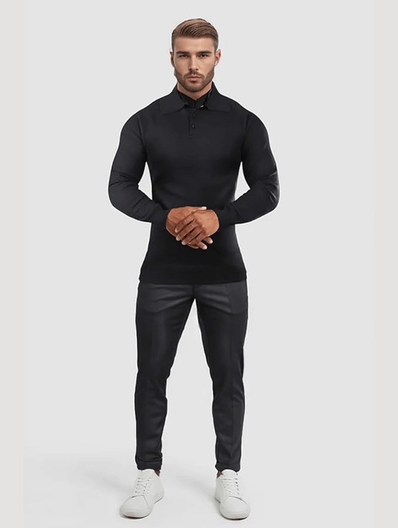 Bartolomeo™ | Maglione Classico Balinaro - Nero