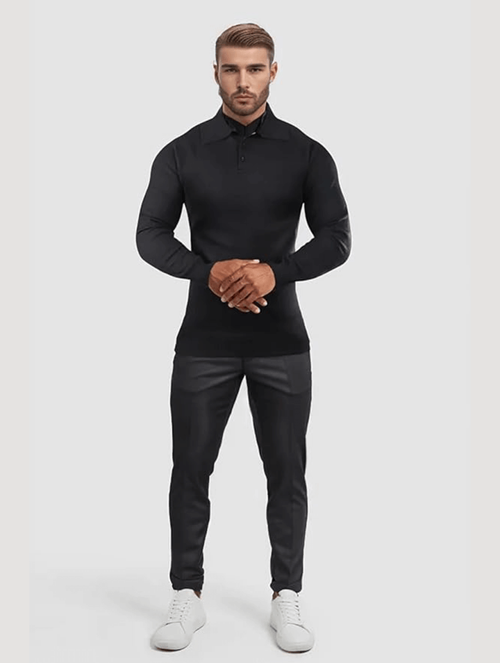 Bartolomeo™ | Maglione Classico Balinaro - Nero