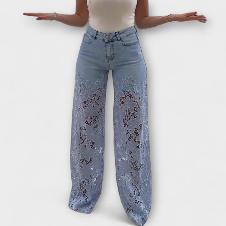 Loredana Bella™ | Jeans Trendy in Pizzo Patchwork