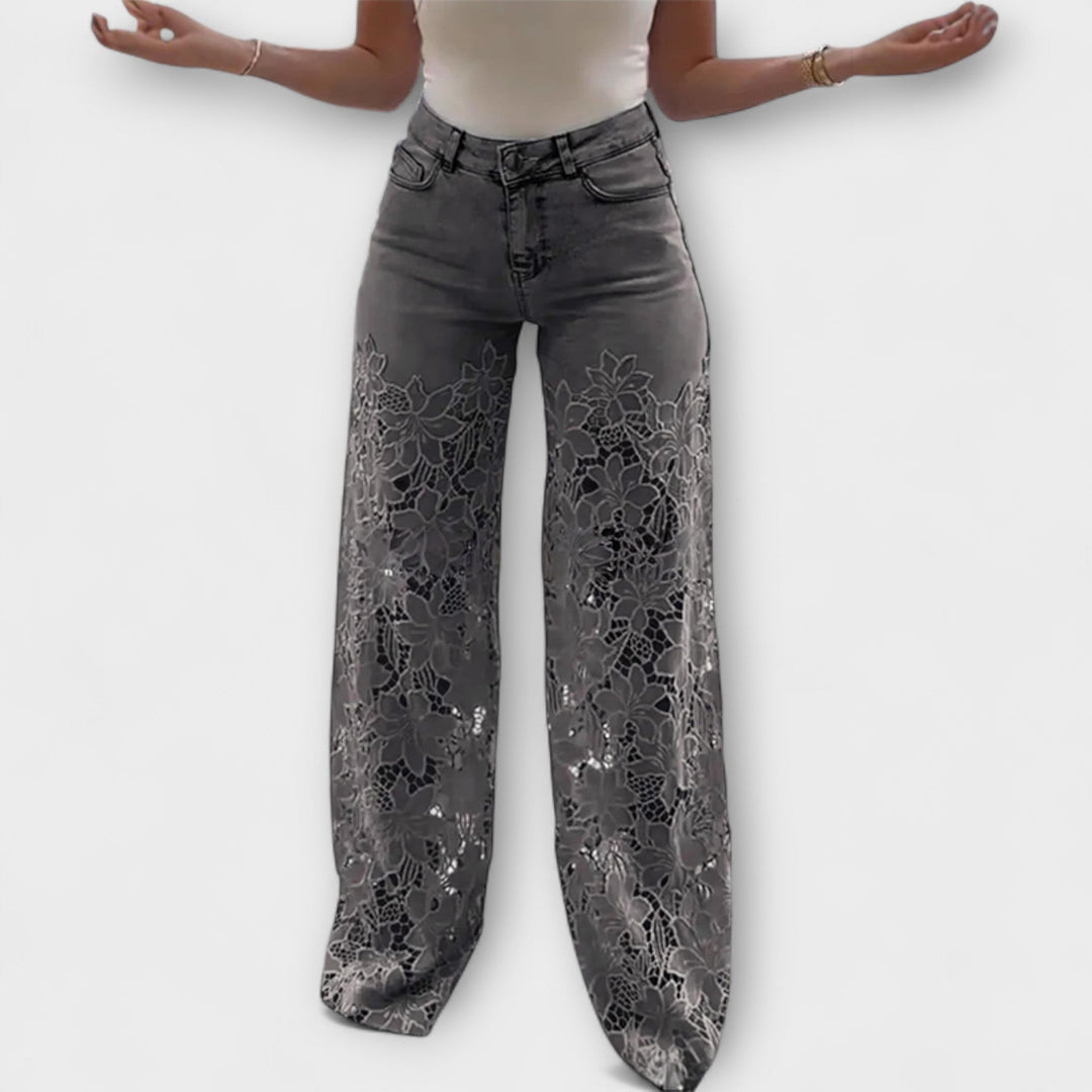 Loredana Bella™ | Jeans Trendy in Pizzo Patchwork