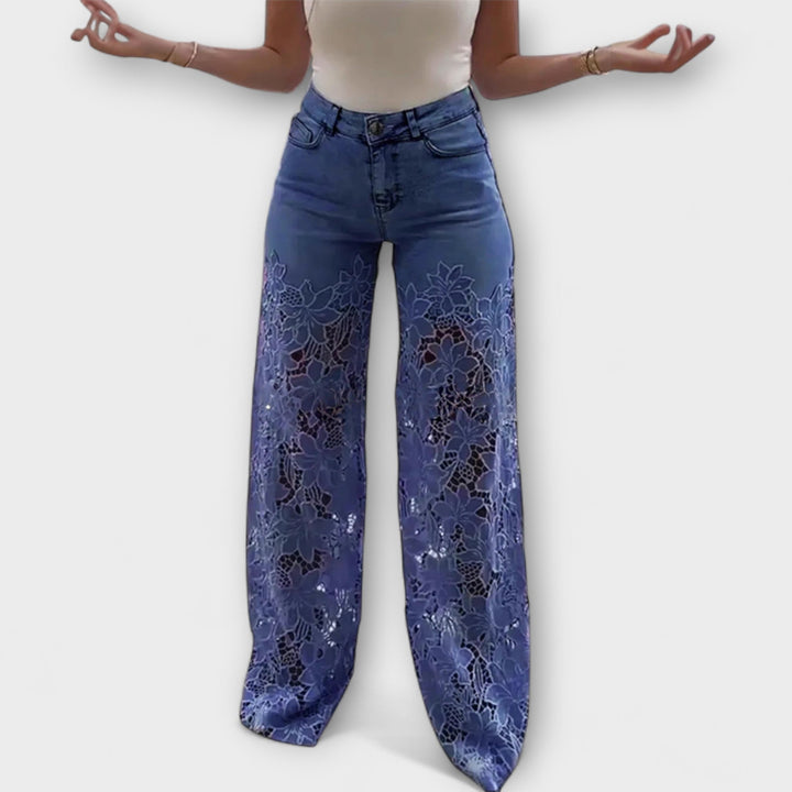 Loredana Bella™ | Jeans Trendy in Pizzo Patchwork