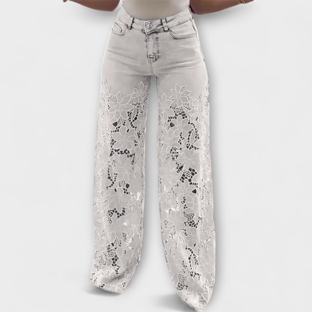 Loredana Bella™ | Jeans Trendy in Pizzo Patchwork