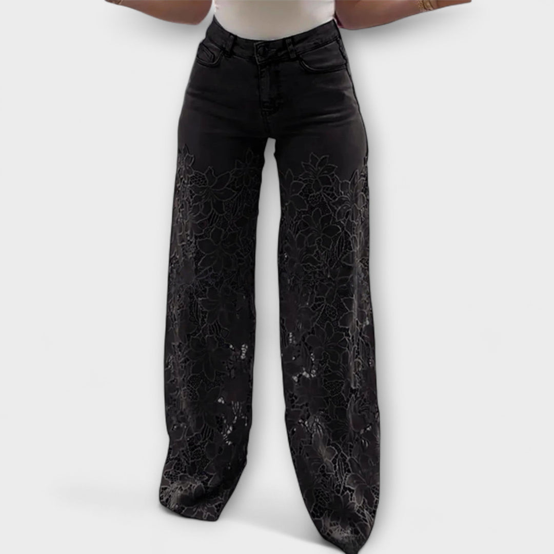 Loredana Bella™ | Jeans Trendy in Pizzo Patchwork