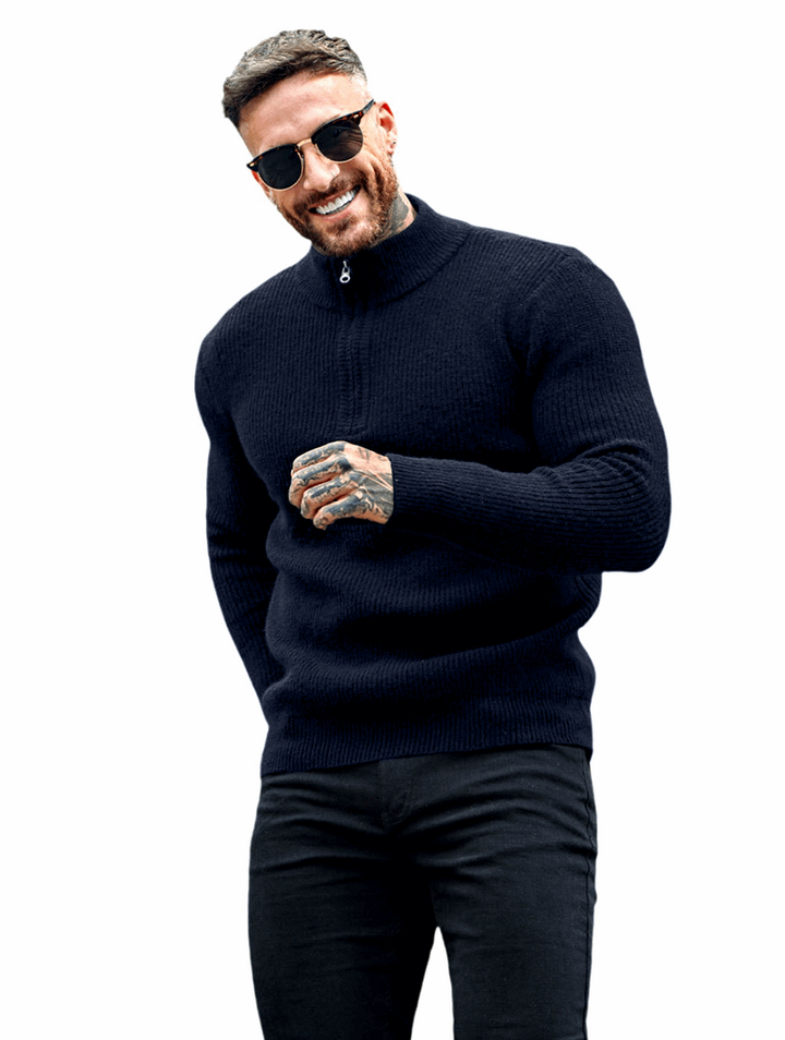 Aldo™ | Maglione Valerio Zip Knit - Blu Navy