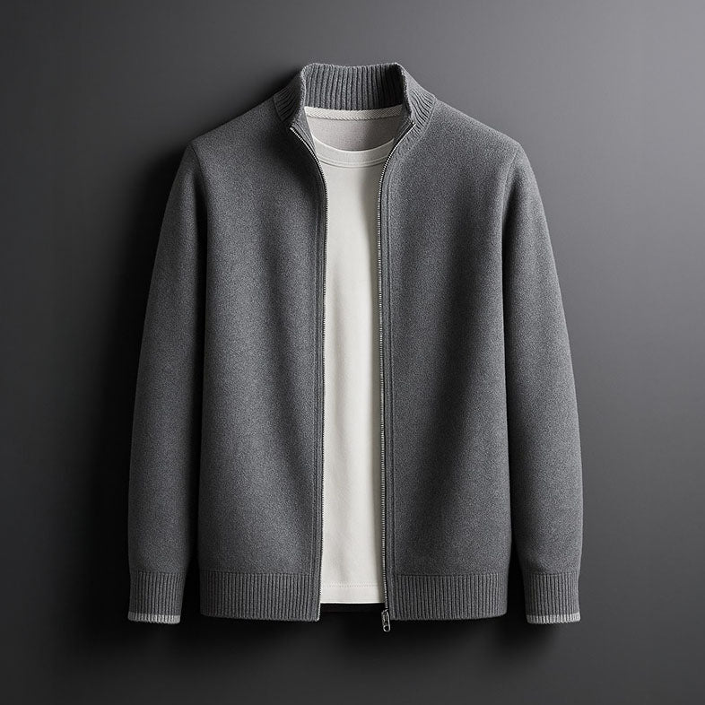 Dino™ | Giacca Elegante in Lana con Cerniera